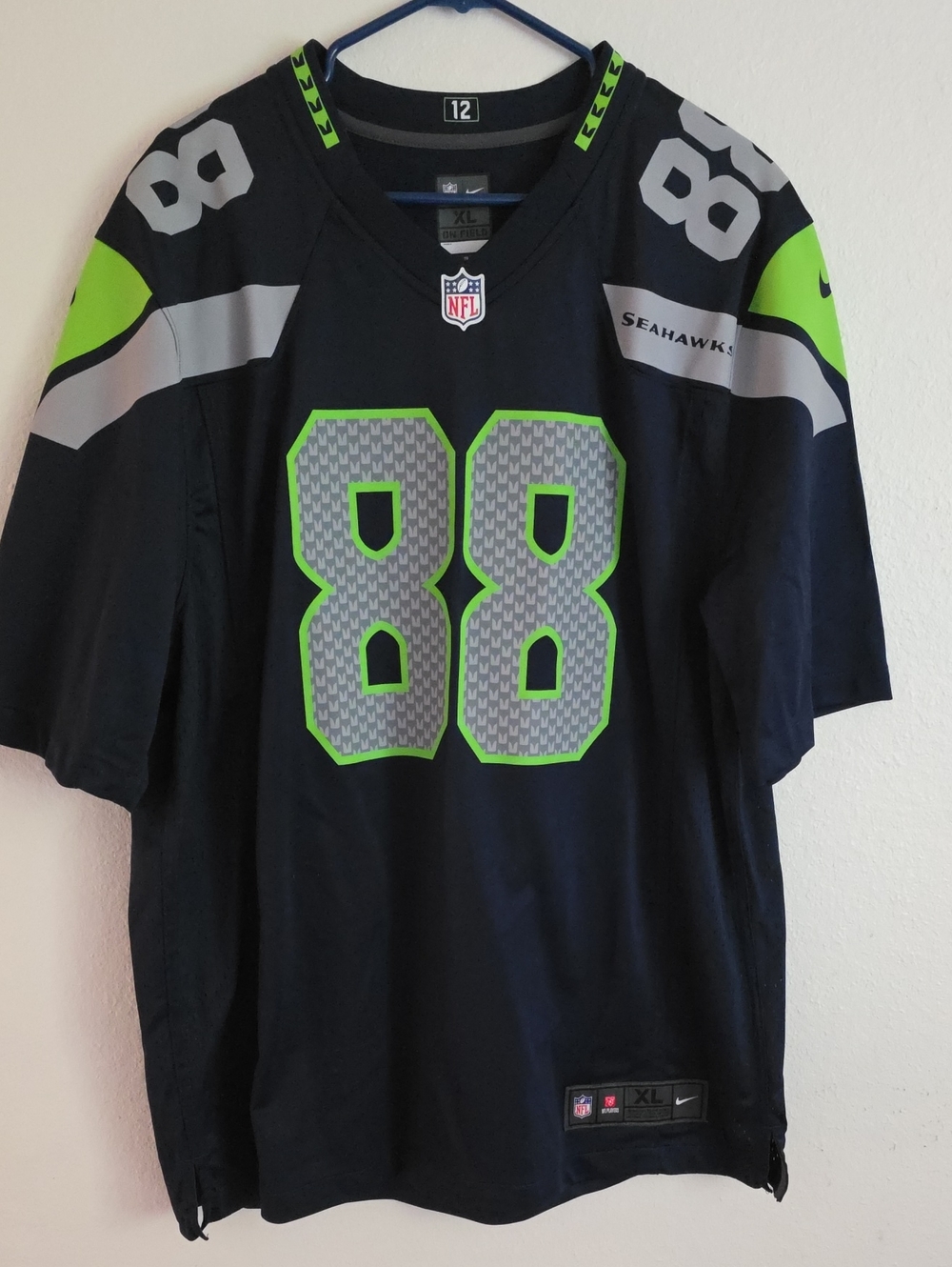 NFL Navy and Black Team Jersey with XL Patch